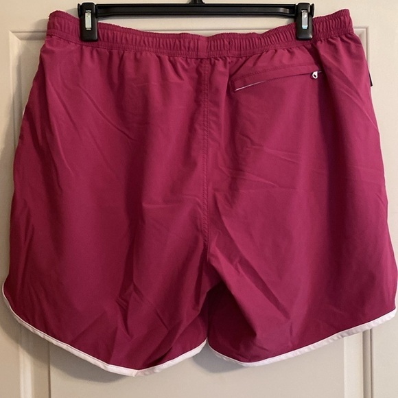 Bonobos Throwback Retro Swim Trunks 7” Raspberry White Trim Size XXL - Picture 5 of 8